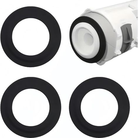 Lot de 3 joints d'étanchéité en caoutchouc de rechange pour soupapes de chasse d'eau Siamp T-oilet 49 et 50, réparation de fuite de T-oilet, pièces F-Lush (1/5)