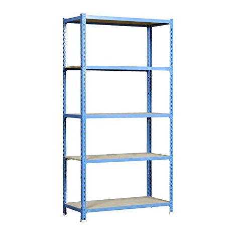Simonrack Mensola moderna blu legno 5 livelli 150 kg (1/4)