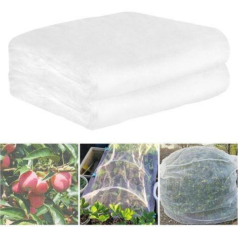 Blanc Filet Anti Insecte 2.5 x 10 Metres Filet de Protection Potager Peut Etre Utilisé pour Le Camping en Plein Air Peut Egalement Etre Utilisé pour Protéger Les Plantes (1/5)