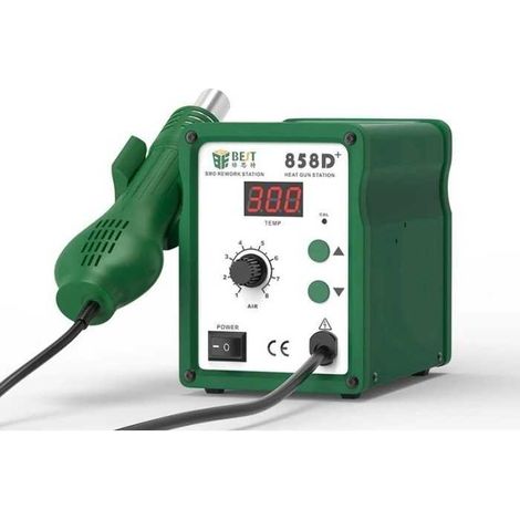 Station avec pistolet à air chaud réglable 650W avec display (1/2)