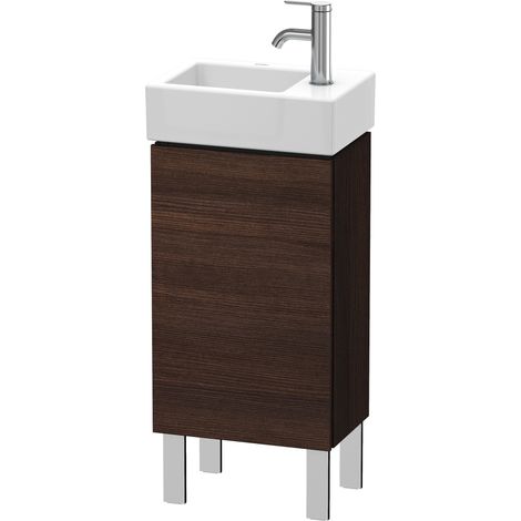 Duravit L-Cube Mueble de mesada 36,4 x 24,1 cm, 1 puerta, 1 balda de cristal, para Vero Air 072438 LC6793L, color: Decoración Castaño Oscuro - LC6793L5353 (1/4)