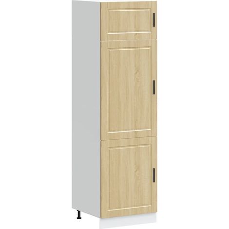 Armadio da cucina rovere sonoma 60 x 57 x 207 cm con piedini regolabili design moderno in legno ingegnerizzato 020050415