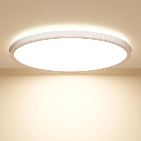 22CM Plafonnier Led, 20W Moderne Lumiere Plafond Etanche 4000K Rond Plafonnier Luminaire 1600LM Plafonnier Salle de Bains, Salon, Chambre, Cuisine (1/5)