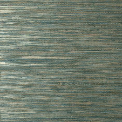 Crown Grasscloth Luxury Textured Wallpaper Teal Metallic Modern Feature Wall (1/4)