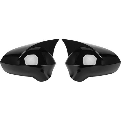 Couvre-RéTroviseurs de Voiture pour LEON 1P IBIZA 6J EXEO 3R 2008-2017 Partie Externe de vue ArrièRe LatéRale (Noir) (1/2)