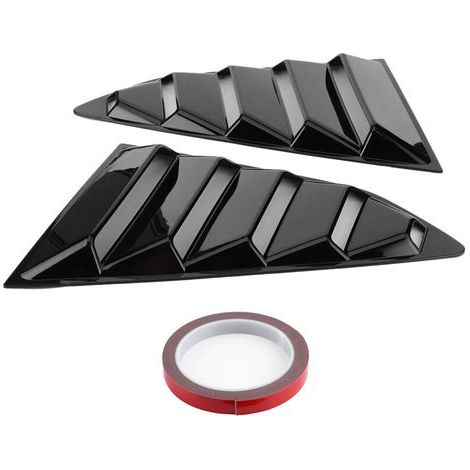 Wakects Side Window Locks, 2pcs Blossy Black, Compatible with 2017-2020 ABS Racing Air Valve Scope (1/5)