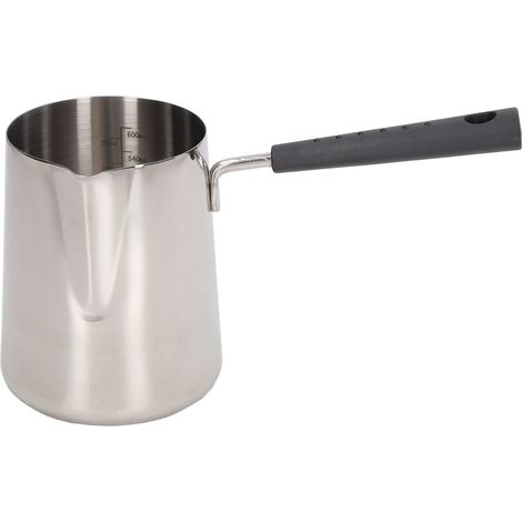 à lait en acier inoxydable 304 avec long manche et bec (1/5)
