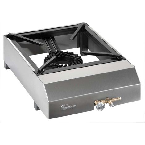 CFParker Fornellone a Gas Metano / Gpl PROFESSIONALE mod. FO4PS KARTER (kW 7,5) - Fonte di alimentazione: Gpl