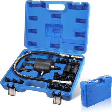 Extracteur d'injecteurs diesel 21 pièces, extracteur d'injecteurs pneumatique avec adaptateur, outil d'extraction d'injecteurs à air comprimé (1/5)