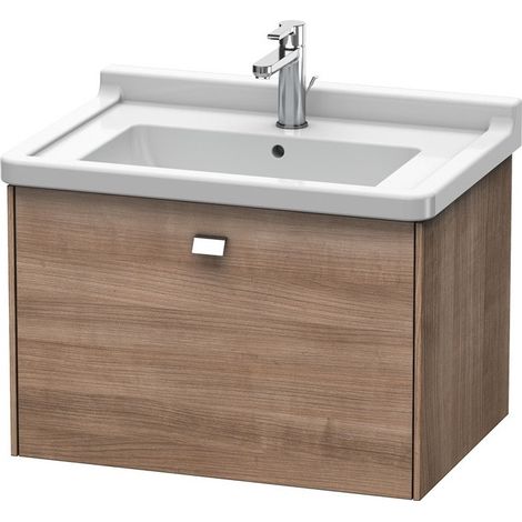 Duravit Brioso Vanity pensile a parete 67,0 x 46,9 cm, 1 estraibile, per lavabo Starck 3 030470, Colore (anteriore/corpo): Decorazione ciliegio ticinese, maniglia cromata - BR404101073