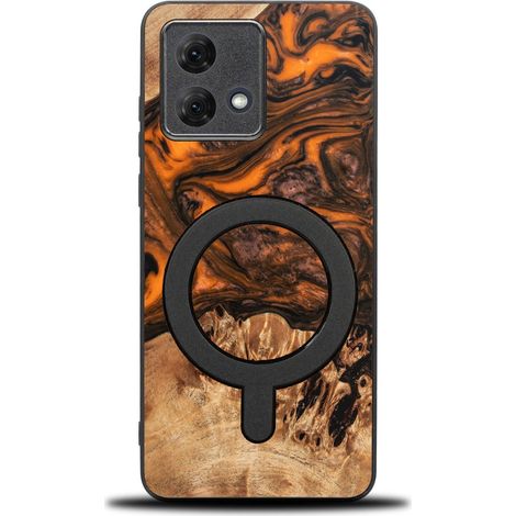 Custodia Bewood Unique per Motorola G84 5G - Arancione con MagSafe (1/2)