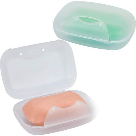 Boîte À Savon - Réservoir À Savon Avec Fermoir Sécurisé - Pour Salle De Bain Camping Gym Extérieur - 2 Pièces (1/5)