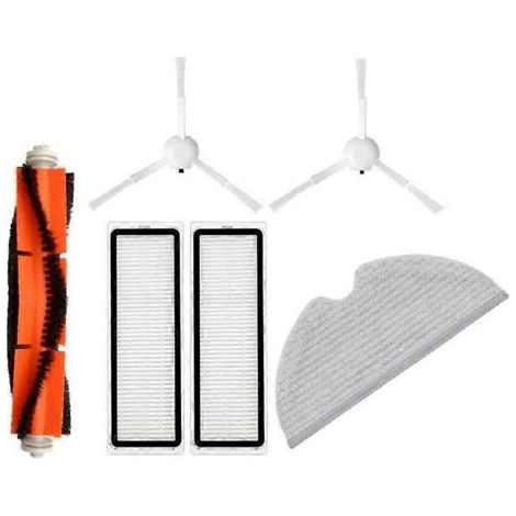 Kits de remplacement pour aspirateur robot XIAOMI Vacuum-Mop 1C 2C 1T STYTJ01ZHM Dreame F9 : brosse, filtre HEPA et pi��ces d��tach��es.