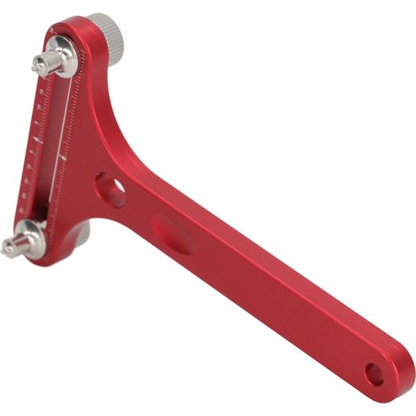 Clé à ouverture de boîtier de montre en forme de T à 2 griffes, support et extracteur de fond de mouvement, outil de réparation rouge (1/5)