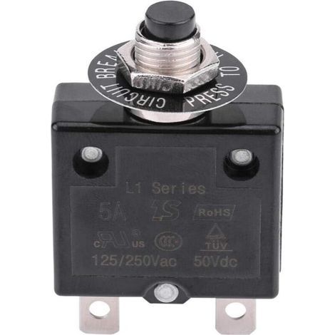 18-A-Einpol-Leistungsschalter – Manueller Rückstell-Thermoschalter – Überlastschutz – Einfache Installation für elektrische Stromkreise