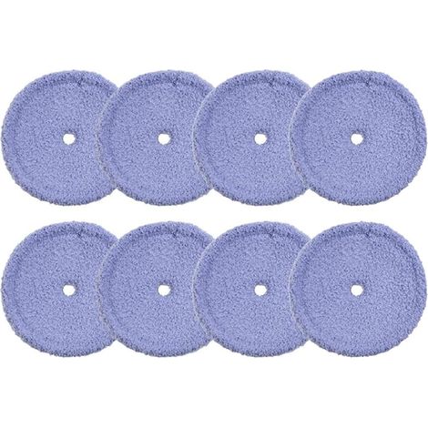 CSPARKV 8 Stück waschbare Mikrofaser-Wischpads für EVERYBOT Edge RS700 RS500 Roboter-Staubsauger, Ersatzzubehör, Wischtuch (1/5)