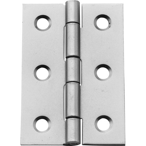 Dekorative Scharniere aus satiniertem Nickel, 2,5 cm, Abmessungen 25 x 24 x 0,6 cm, für Türen und Möbel