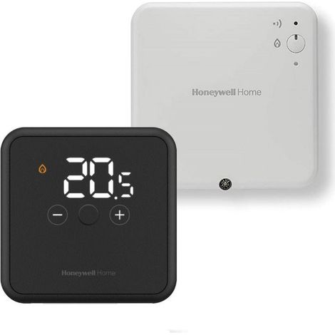 Termostato ambiente negro Honeywell DT4R inalámbrico
