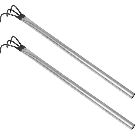 Râteau en acier inoxydable pour la cueillette de champignons au jardin (lot de 2) (1/5)