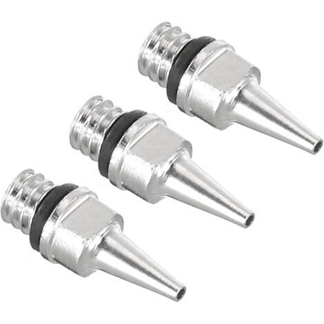 3 ugelli per aerografo in rame da 0,3 mm - Ricambi e accessori per ugelli per aerografo - Progetti artistici e artigianali (1/5)