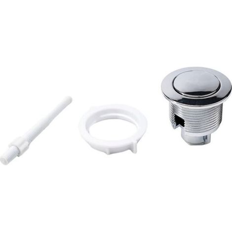 Bouton-poussoir de chasse d'eau, bouton de chasse d'eau simple de 38 mm pour salle de bain, bouton de réservoir d'eau, pièce standard pour WC. (1/5)