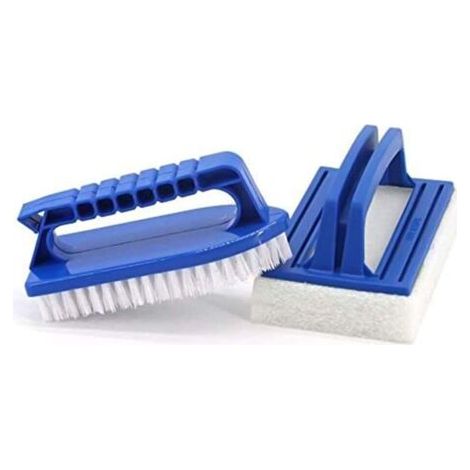 Kit per la pulizia della vasca idromassaggio, composto da una spazzola per la pulizia, una spazzola per la pulizia della spa e una spazzola per la pulizia della vasca idromassaggio.