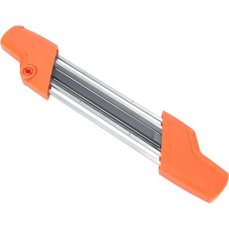 2-in-1 tragbarer 5,2-mm-Kettenschärfer für STIHL 5605 750 4303, Feile für 3/8"-P- und 0,325-Ketten, orange.