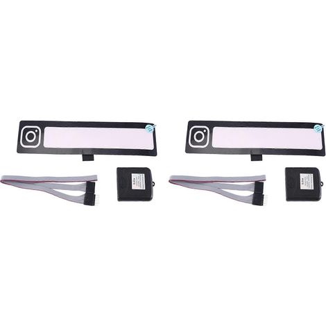 2 reflektierende LED-Autoaufkleber, Autofensteraufkleber, Windschutzscheibenaufkleber, Aufkleber für Elektroautos, Dekorationszubehör mit Leuchtreklame (1/5)