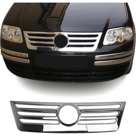 Moulure de Grille de Calandre Compatible avec VW Caddy 2003-2010, Garniture Baguette de Calandre en Acier Inoxydable Argent (1/5)