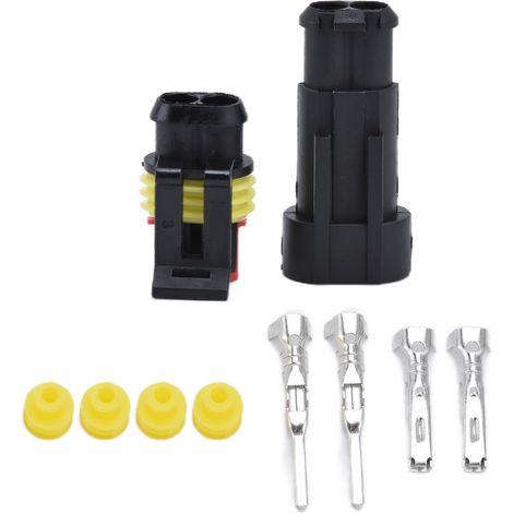 Wasserdichter Steckverbindersatz der Serie 1,5 mm für Kfz-Elektrokabel, Sortiment an Steckern und Buchsen (1/5)
