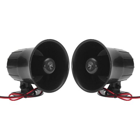 2 altavoces de sirena eléctrica de aire de 12 V y 20 W para coche, camión, autocaravana, furgoneta, PA, alarma de sonido potente (1/5)