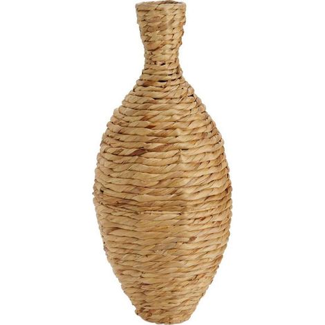 Vase en jacinthe d eau tressée écoresponsable fait main - Naturel tressé jacinthe d'eau (1/3)