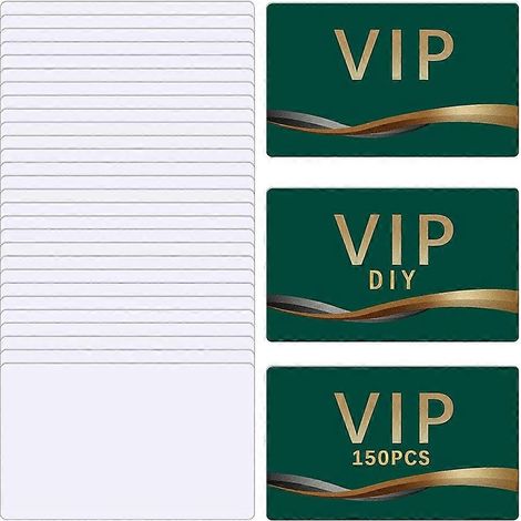 150 cartes de visite vierges pour sublimation, en aluminium double face, en vrac. (1/5)