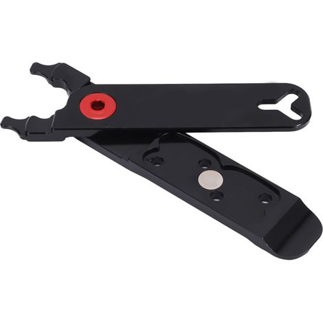 Pince à maillon de chaîne vélo aluminium 4 en 1 outil multifonction réparation chaîne pince noire (1/5)