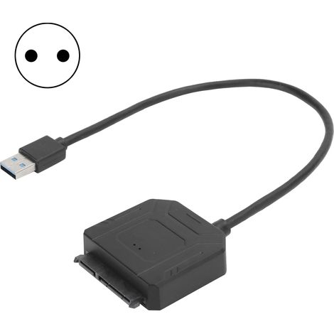Disque dur SATA Easy Drive Line pour SSD/HDD 2.5/3.5 pouces, convertisseur avec alimentation 12V/2A, prise UE 100-240V (1/5)
