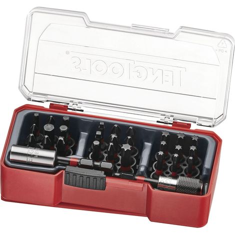 Set d'embouts à choc TJ box PH- PZ- ROB- TX- GR 29 pièces Teng Tools TJ1430