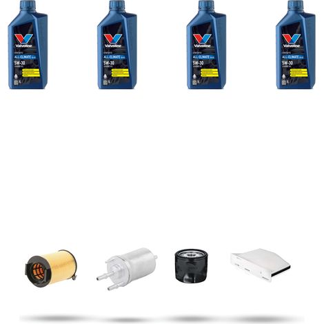 Kit tagliando 4 FILTRI e 4L OLIO compatibile con Vw Golf VI (5K15,5J5,5M1,517,521) 1.4 TSI 90kw Dal 2008 (1/5)