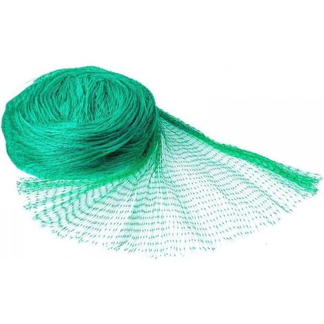 1 rouleau de filet de jardin vert (4 m x 10 m) - Protection anti-oiseaux pour plantes, légumes, fruits, fleurs, réutilisable, grand filet, filet pour vigne (1/5)