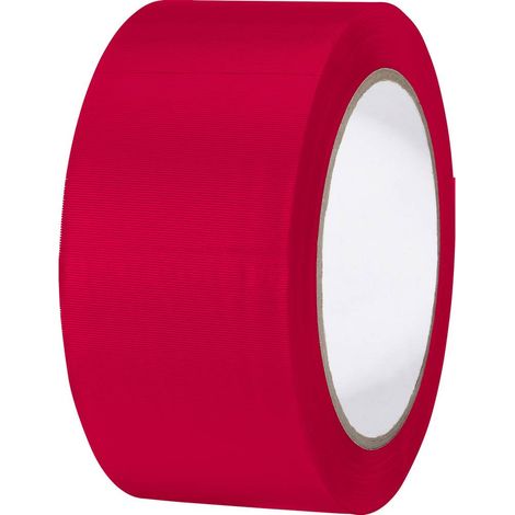 TOOLCRAFT 832450R-C 832450R-C Nastro adesivo in PVC Rosso (L x L) 33 m x 50 mm 1 pz.