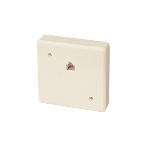 Socle téléphonique de surface modulaire à 6 positions avec 4 contacts sous blister Electro Dh 39.048/6/4/BT 8430552091133