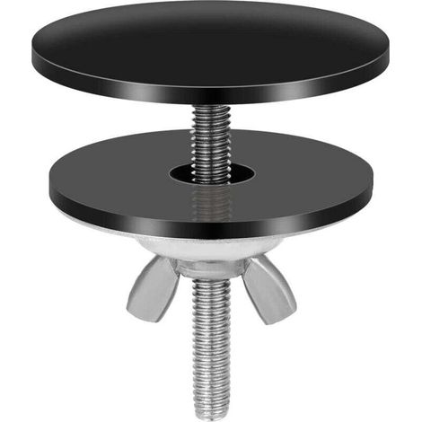Black Faucet Hole Cover, 5cm Stainless Steel Sink Faucet Hole Cover Waterproof Sink Hole Cover - RAPANDA (1/4)