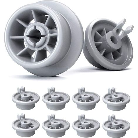 Dishwasher basket wheel set - Dishwasher wheels compatible with most dishwashers - Dishwasher basket wheel (8 pieces)