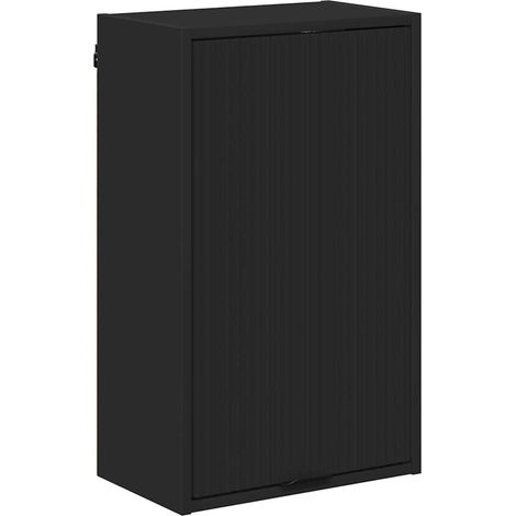 Cabinet de salle de bain Montage mural Noir 39 x 23,5 x 65 cm CFW836933 (1/5)