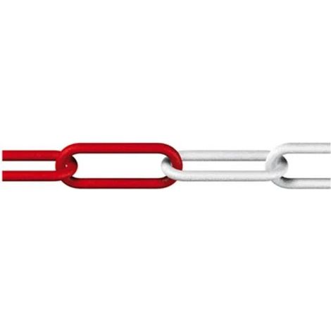 Cadena de señalización Dörner Helmer rojo blanco 6 metros