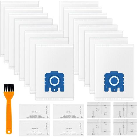 Lot de 16 Sac Aspirateur,avec 4 Filtres Moteur et 4 Filtres D'évacuation Remplacements Compatibles GN Aspirateurs Classic C1, C2,C3, S2, S5, S8 série complète (1/5)