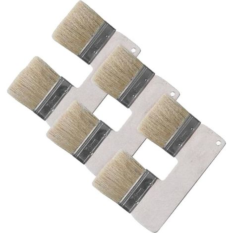 Lot de 3 pinceaux doubles en forme de U, à double tête, de 1,5 cm (1/4)
