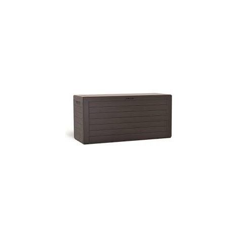 Prosperplast Baúl de almacenamiento marrón efecto madera 280L (1/5)