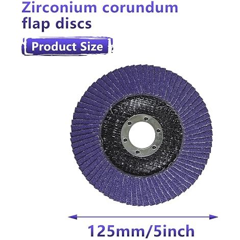 Blade Discs for Angle Grinder, Grit 40/60/80/120, Compatible with Metal/Stainless/Wood, Angle Grinder Accessory (1/4)