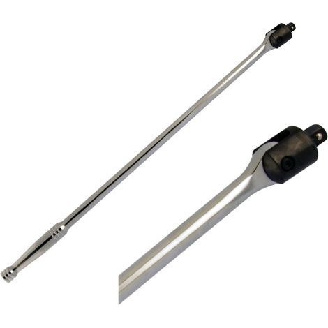 HEAVY DUTY 24 1/2 FLEXI HEAD KNUCKLE BREAKER BAR WRENCH RATCHET 600MM I4700