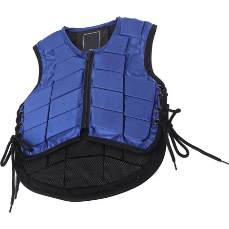 Gilet d'équitation enfant rembourré en mousse, équipement de protection pour l'équitation, bleu CS (1/5)
